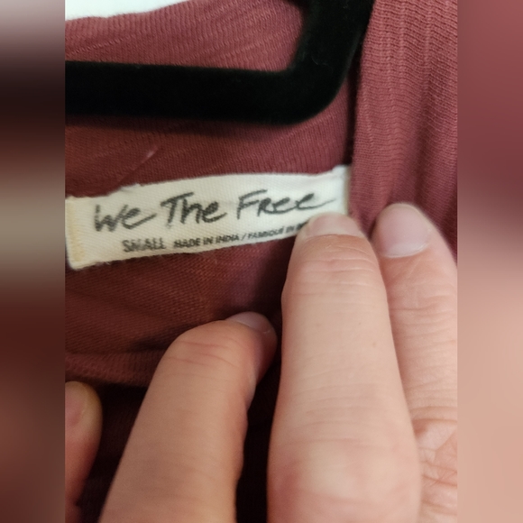 Free People We The Free Hooked on You Embroidered Sleeve Mock Neck Top Small - Picture 4 of 7